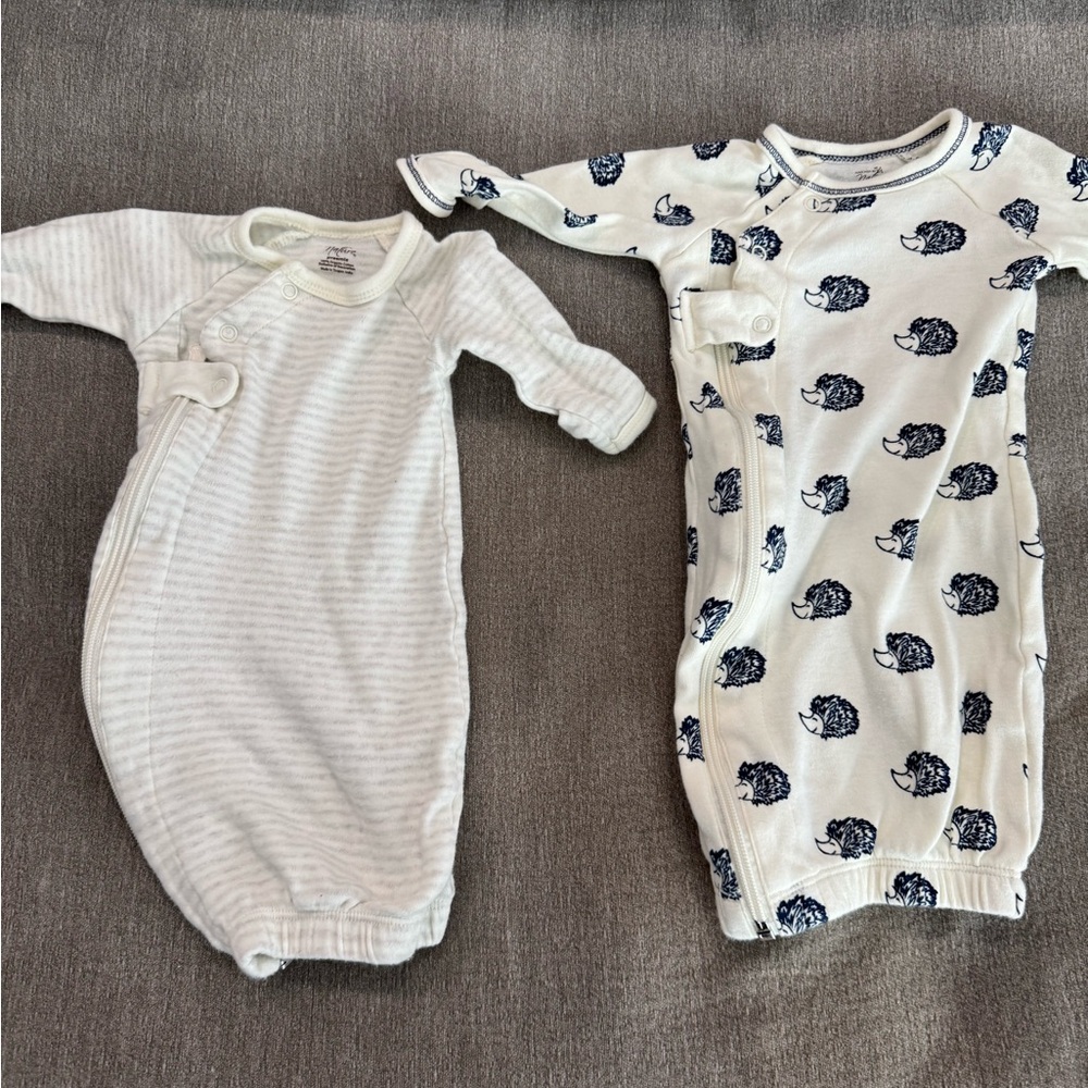 White and Blue Turtle Print Kids Pajamas